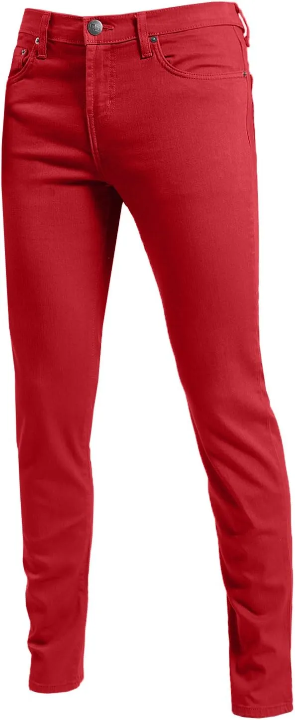 NE PEOPLE Mens Basic Classic Solid Color Skinny Fitted Stretch Jeans (26-40)