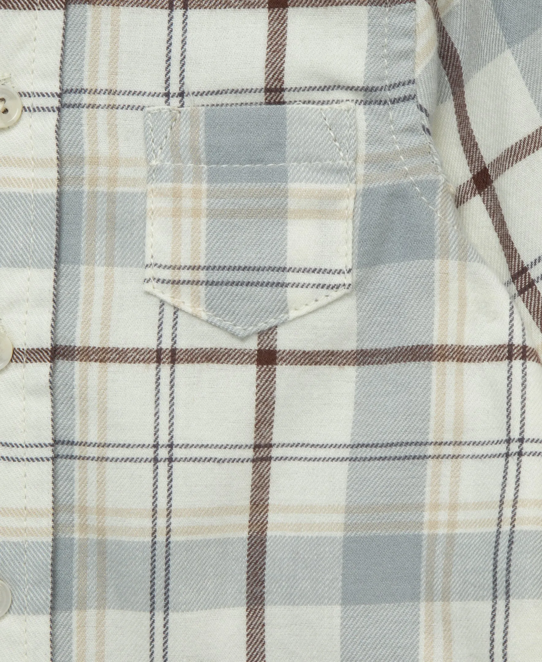 Neutral Plaid Woven Pant Set