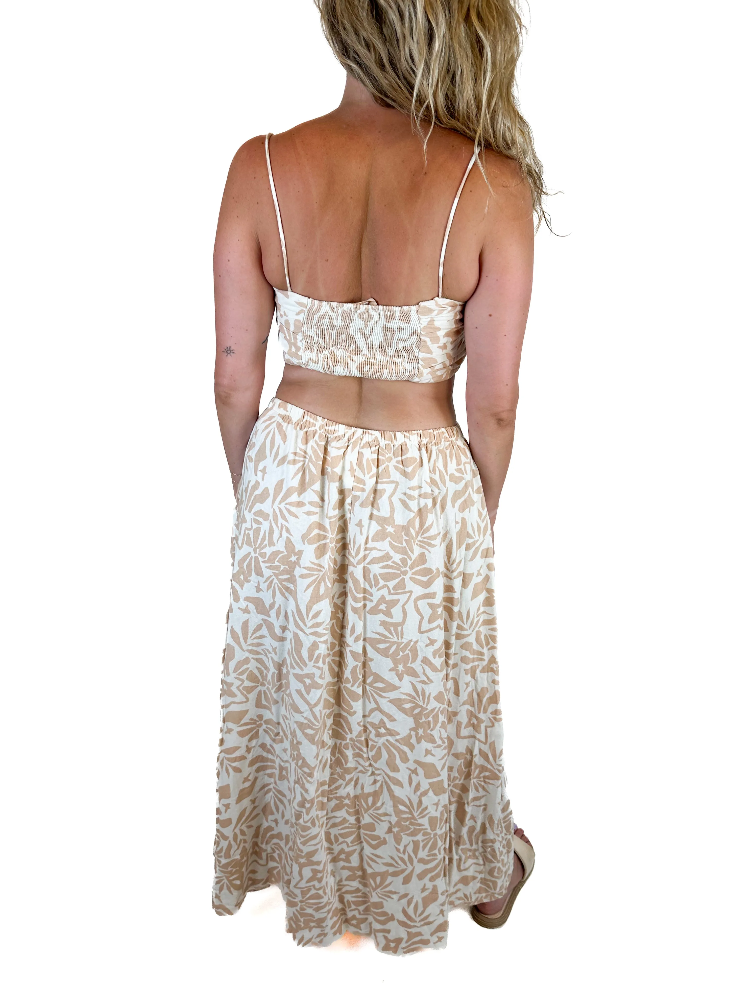 Olivaceous Floral Top and Pant Set NWT (L)