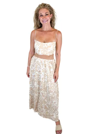 Olivaceous Floral Top and Pant Set NWT (L)