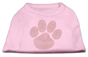 Orange Paw Rhinestud Shirts Light Pink S (10)