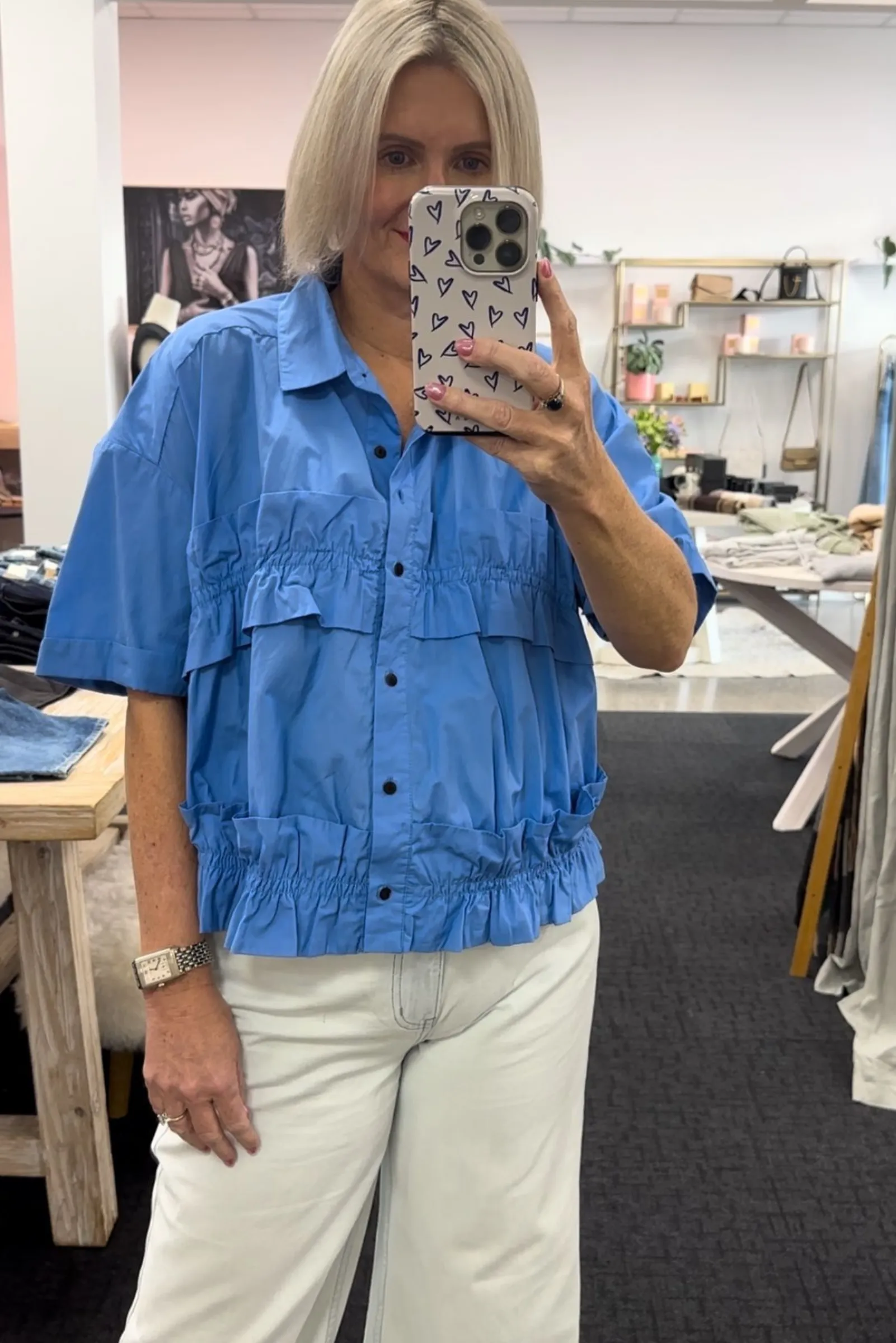 Paige Top - Blue