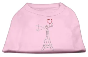 Paris Rhinestone Shirts Light Pink S (10)