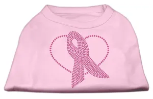 Pink Ribbon Rhinestone Shirts Light Pink S (10)