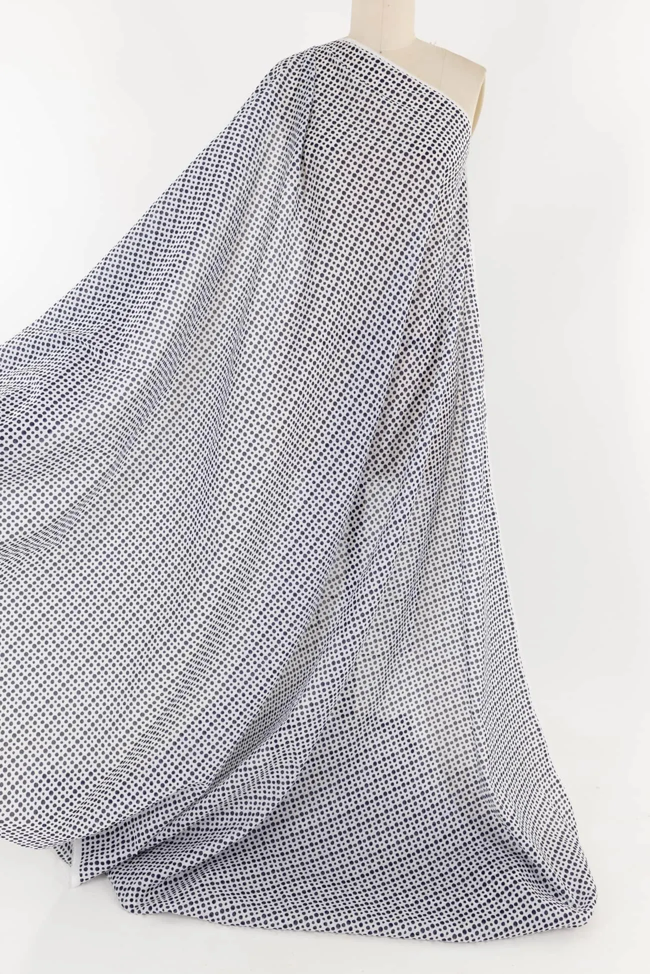 Quirky Blue Dots Cotton Lawn Woven(2 units) 1 yard