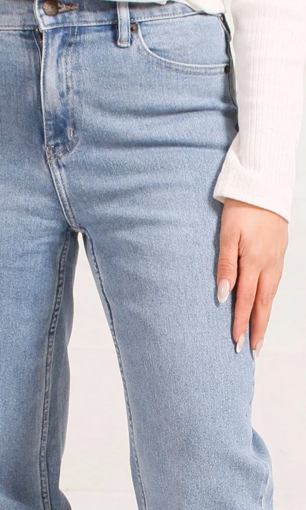 R207934 -Straight-Leg Denim Jeans - Light Wash