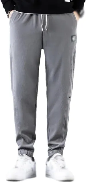 REHJJDFD Men's Harem Pants Casual Elasticity Versatile Trouser Jogging Pant Y2k Sweatpants