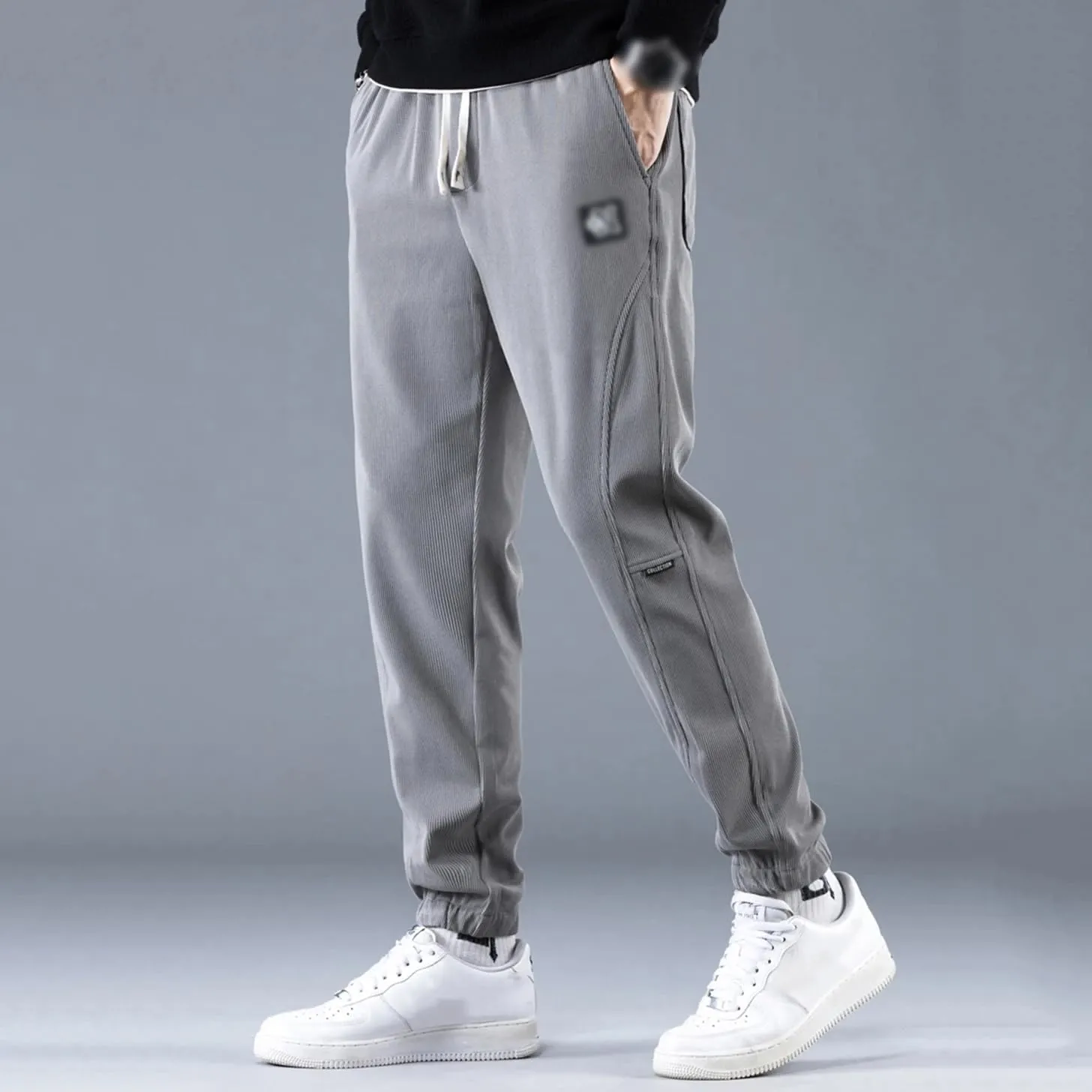REHJJDFD Men's Harem Pants Casual Elasticity Versatile Trouser Jogging Pant Y2k Sweatpants
