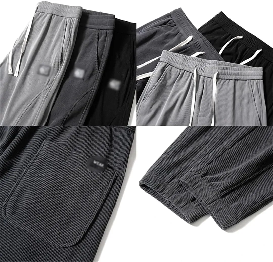 REHJJDFD Men's Harem Pants Casual Elasticity Versatile Trouser Jogging Pant Y2k Sweatpants