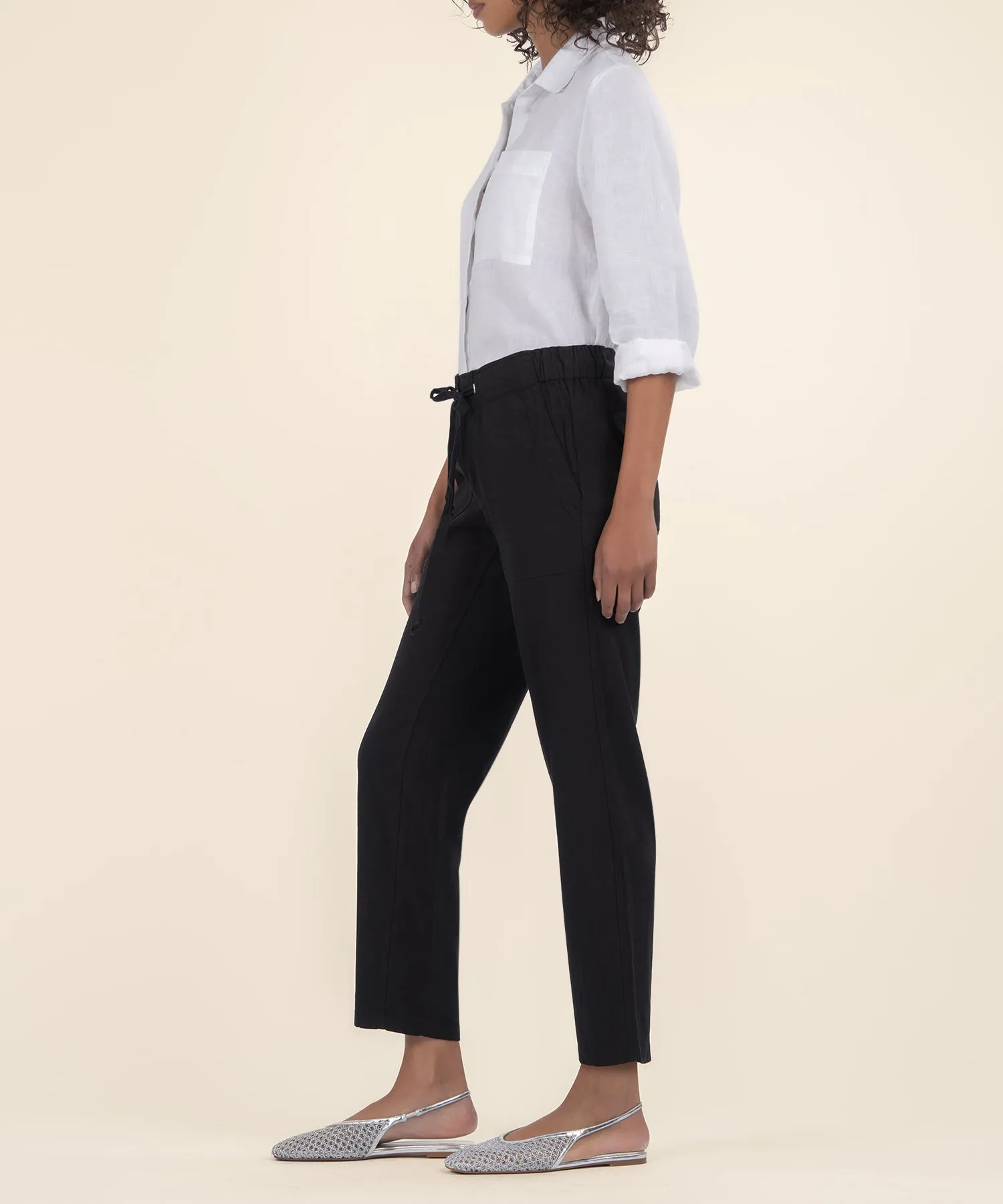 Rosalie Linen Drawstring Pant