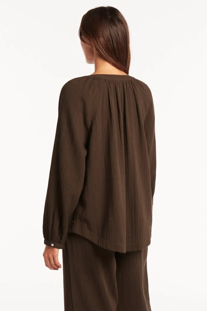 Sea Level Peasant Blouse - Sunset