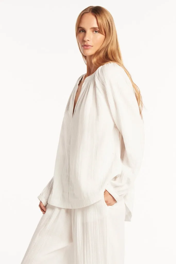 Sea Level Peasant Blouse - Sunset