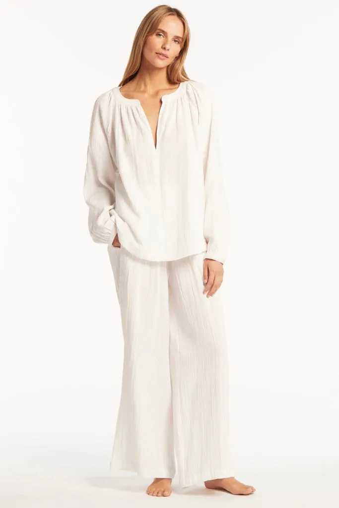 Sea Level Peasant Blouse - Sunset