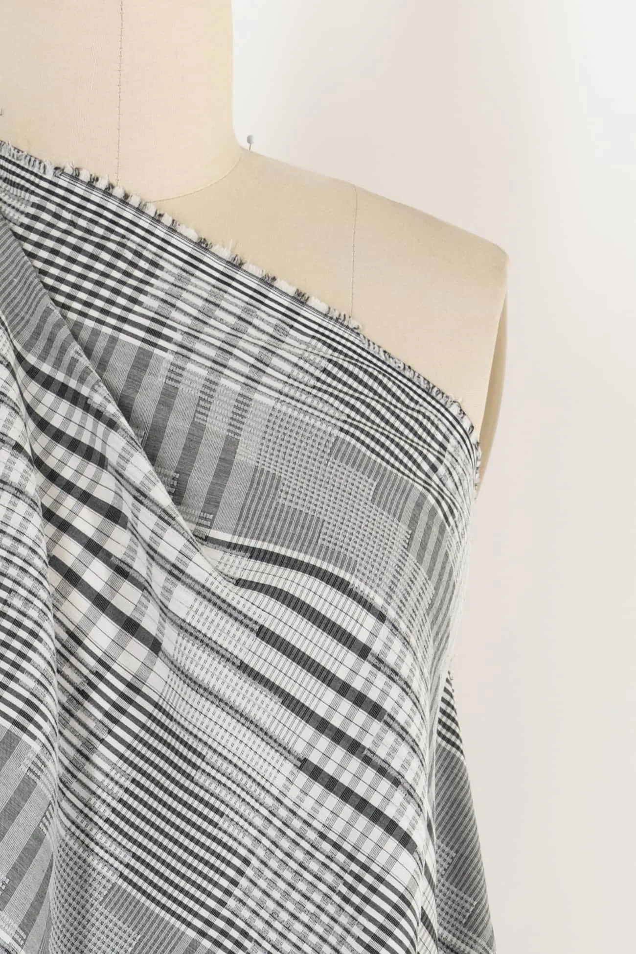 Sidewalk Plaid Cotton Jacquard Stretch Woven