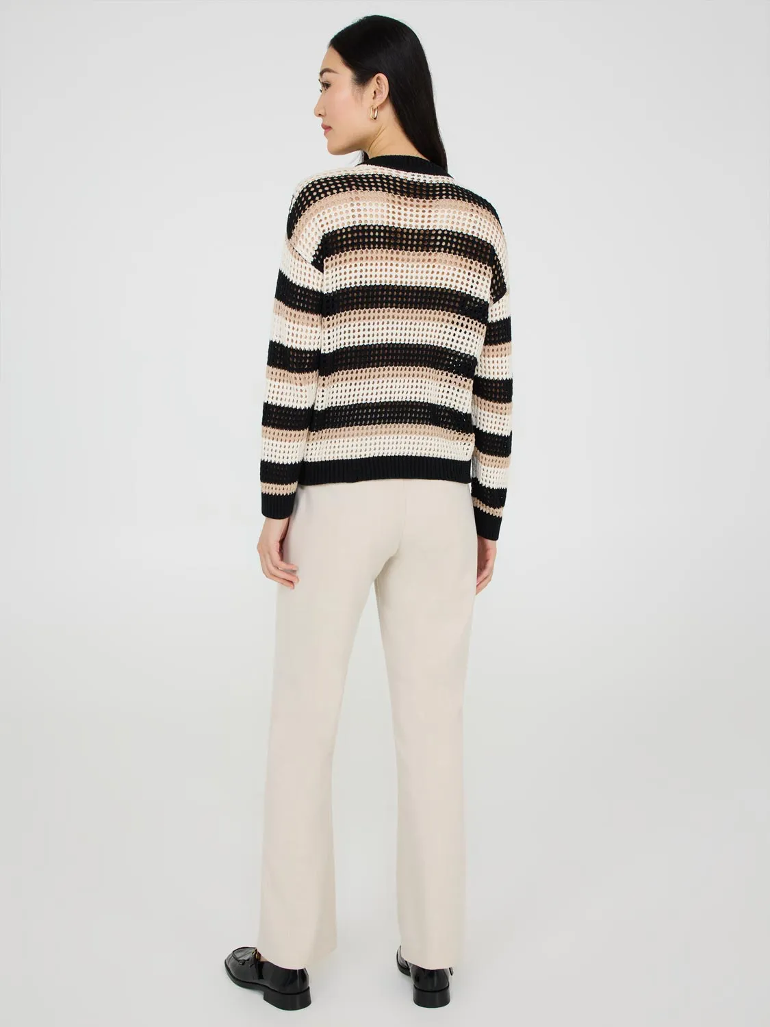 Striped Crochet Sweater