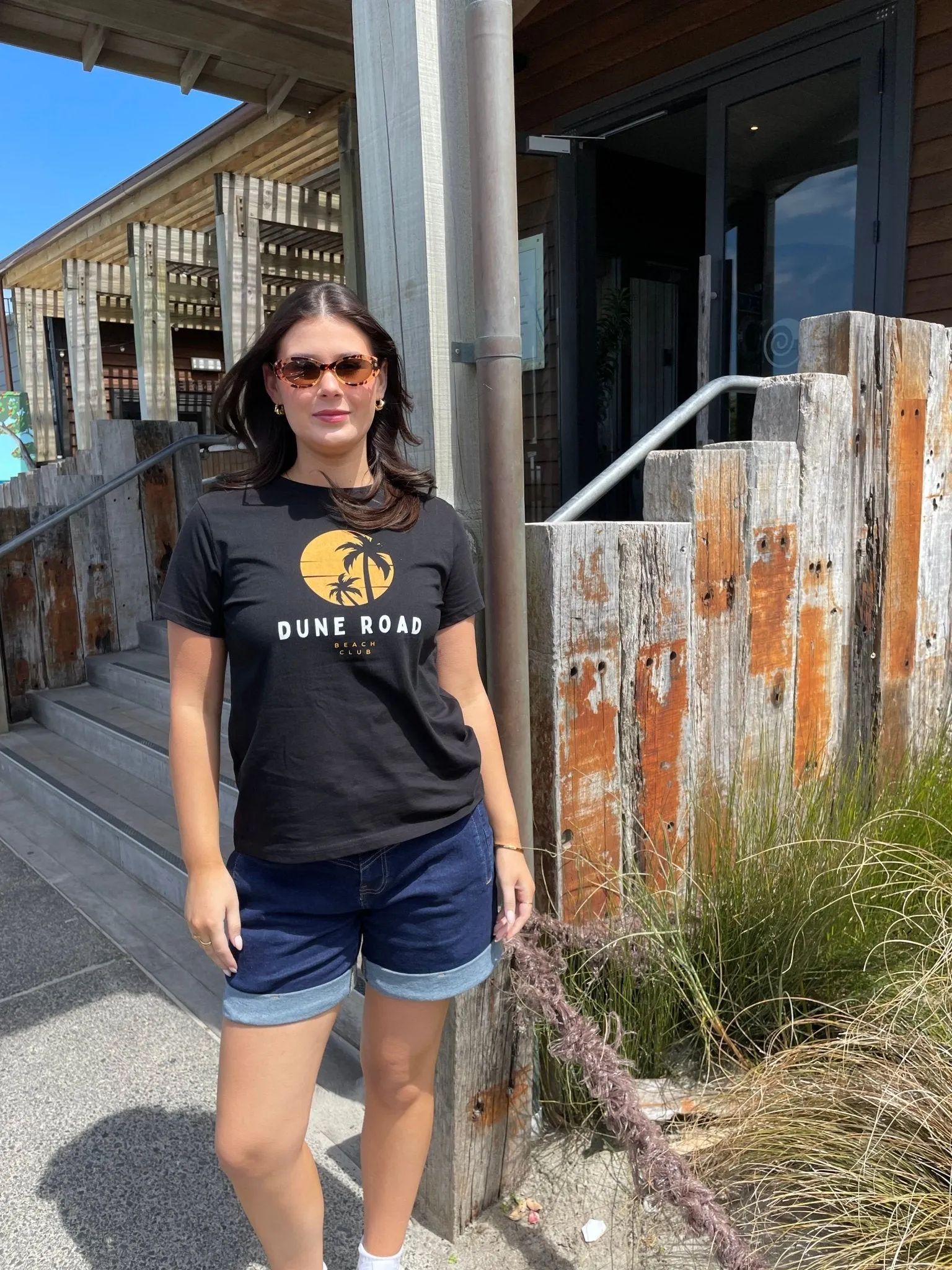 SUNSET PALM ORGANIC COTTON TEE
