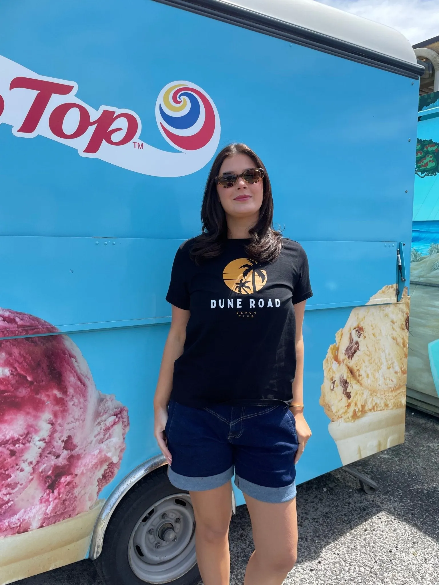 SUNSET PALM ORGANIC COTTON TEE