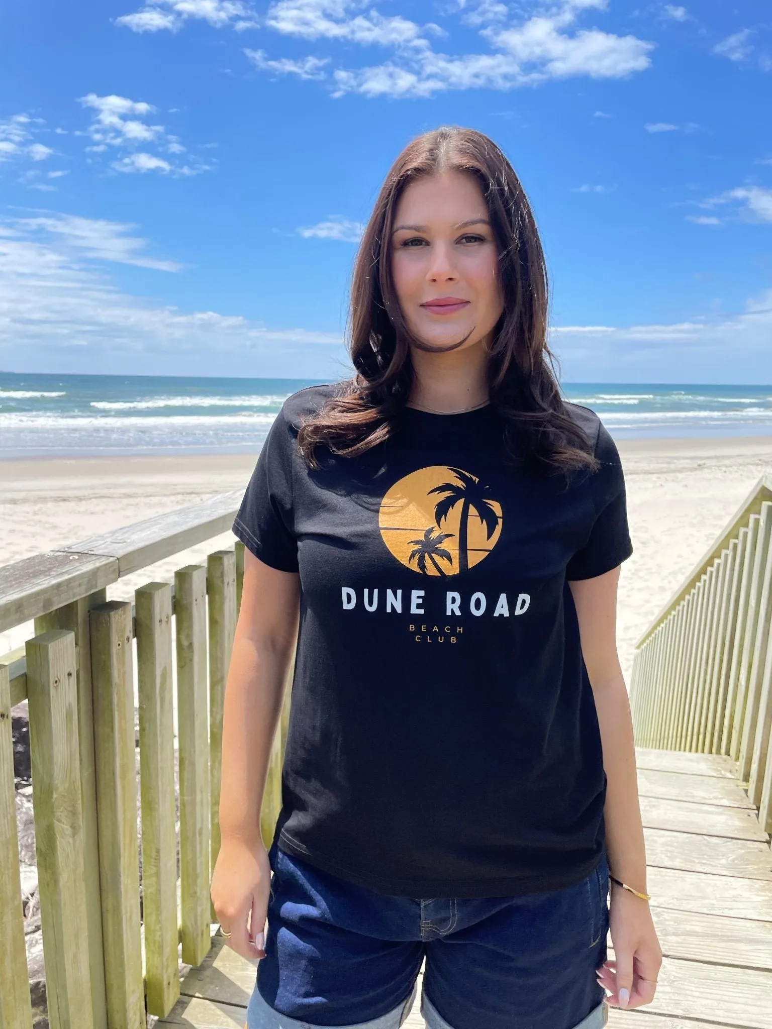 SUNSET PALM ORGANIC COTTON TEE