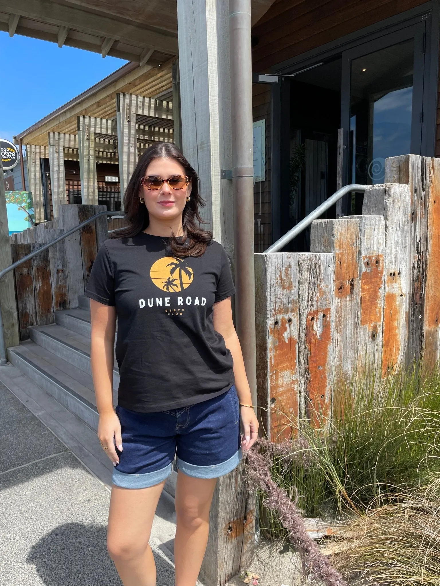 SUNSET PALM ORGANIC COTTON TEE