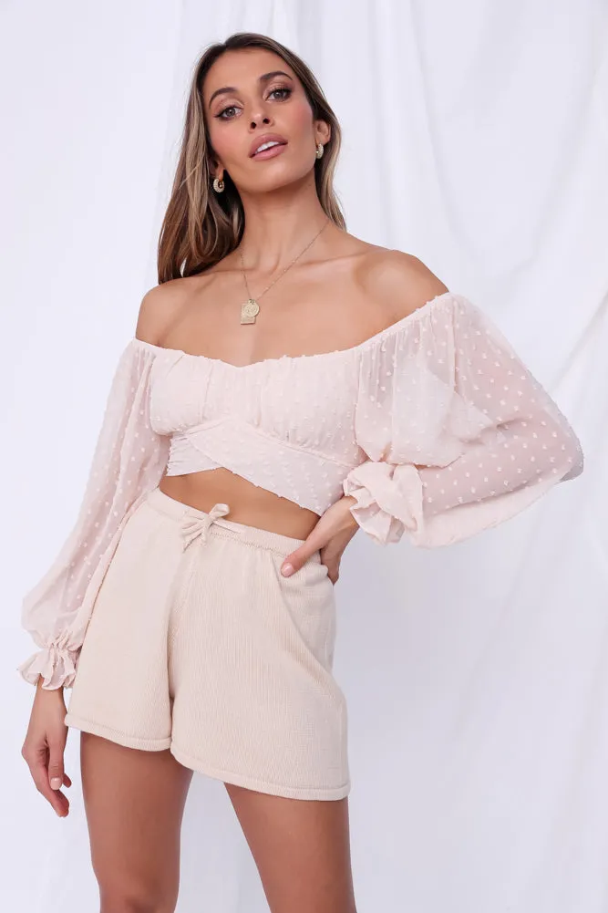 Talking Cheap Crop Top Nude