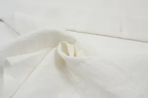 Textured Linen Cotton - White - 4 Variants Available