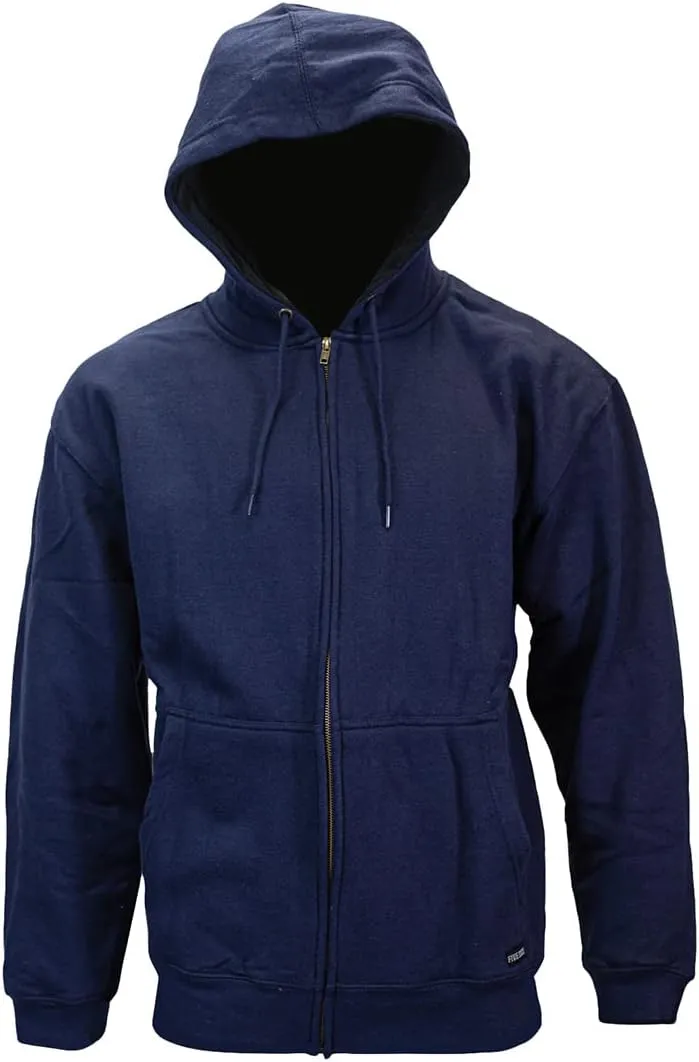 Thermal-Lined Zip-Front Hooded Sweatshirt