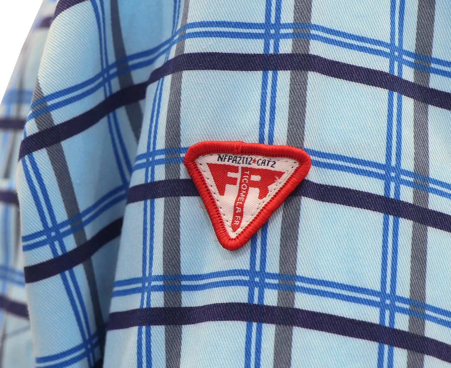 TICOMELA FR Shirt for Men Flame Resistant Shirts 6.5oz Light Weight Plaid Men's Fire Retardant Shirts