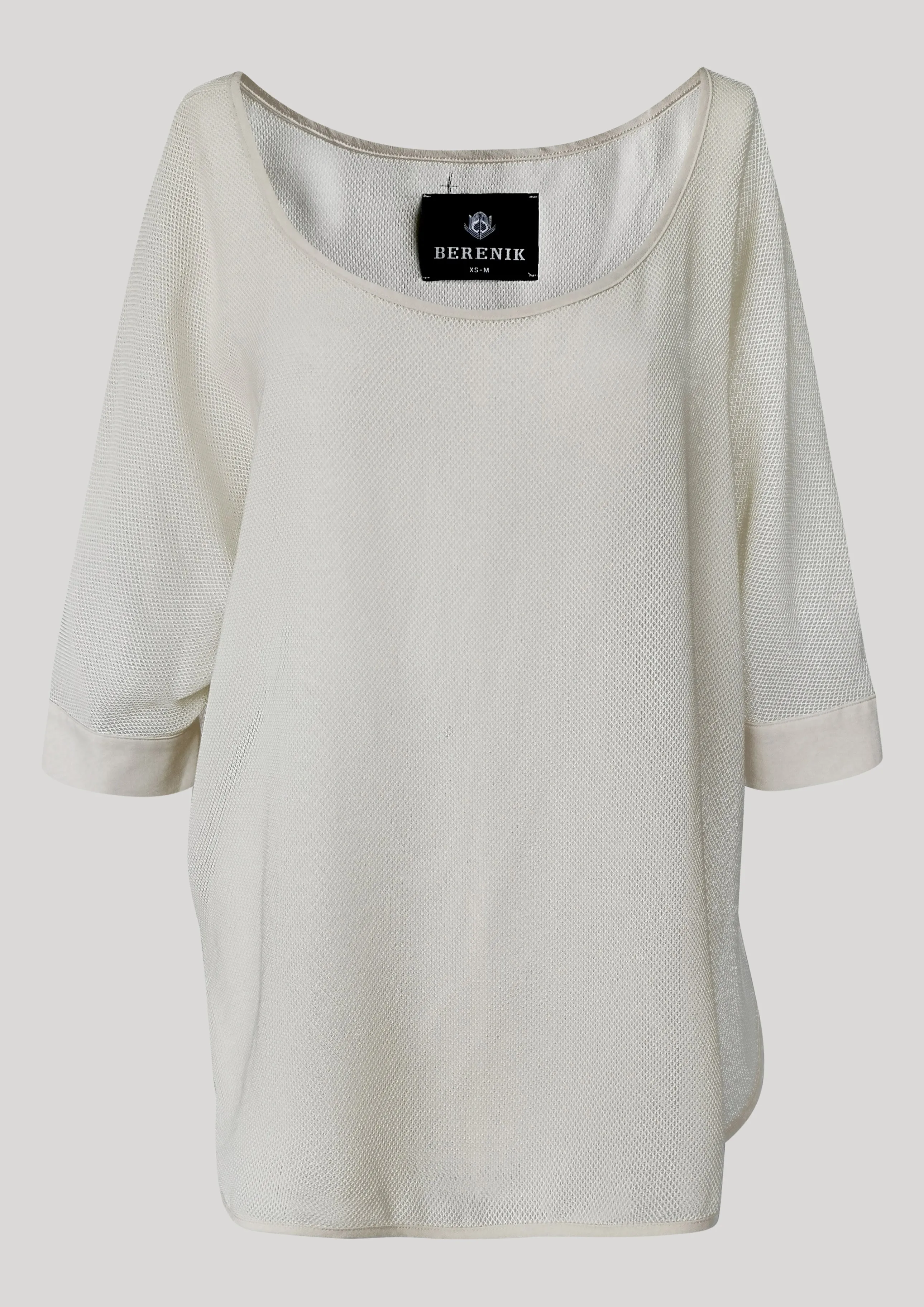 TOP OVERSIZED - AIRY MESH creme