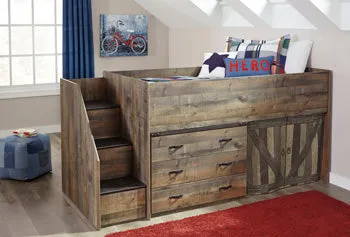 Trinell Casual Master Bedroom Left Storage Steps w/Loft Ends