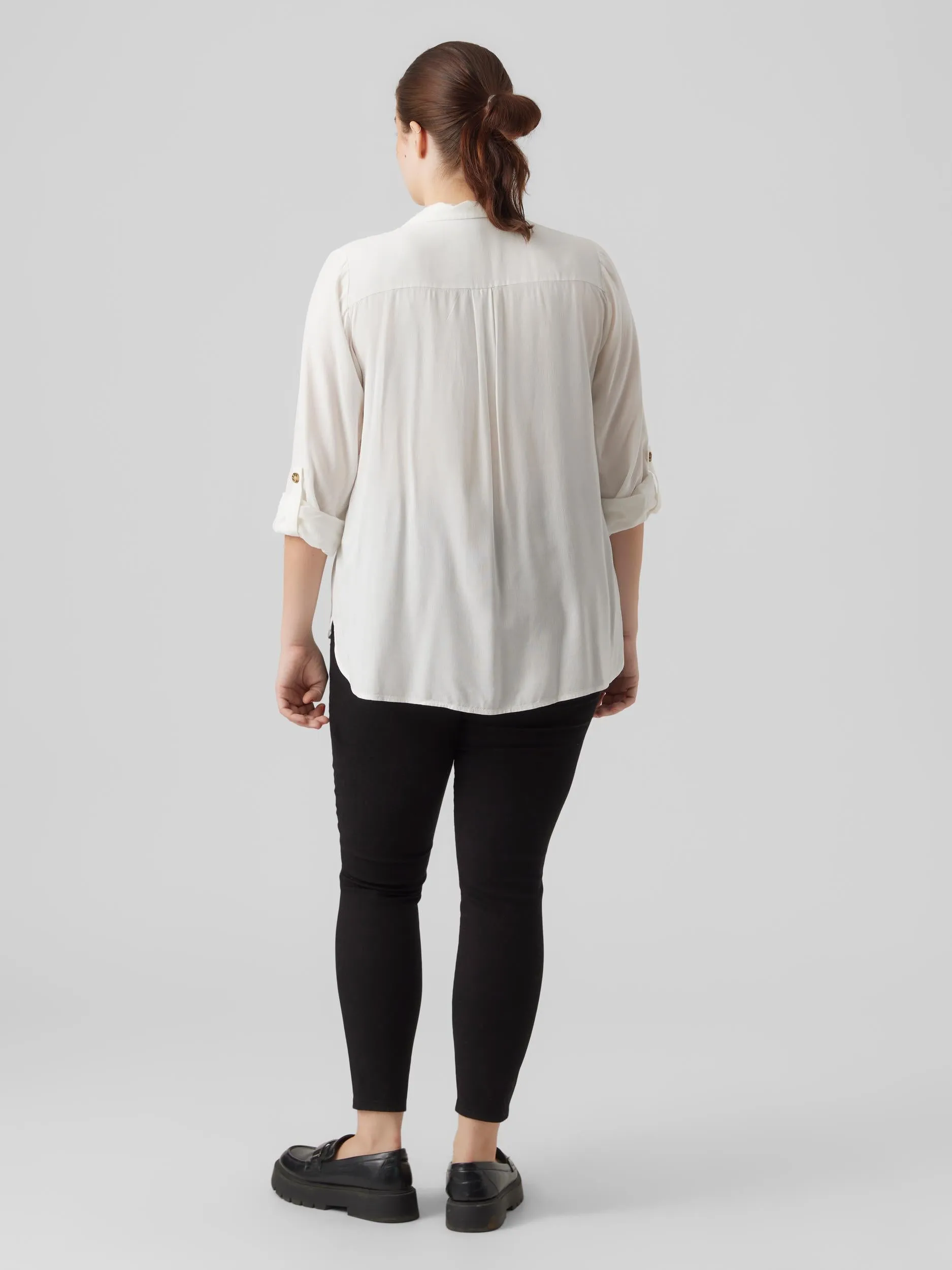 Vero Moda Curve Bumpy White Shirt