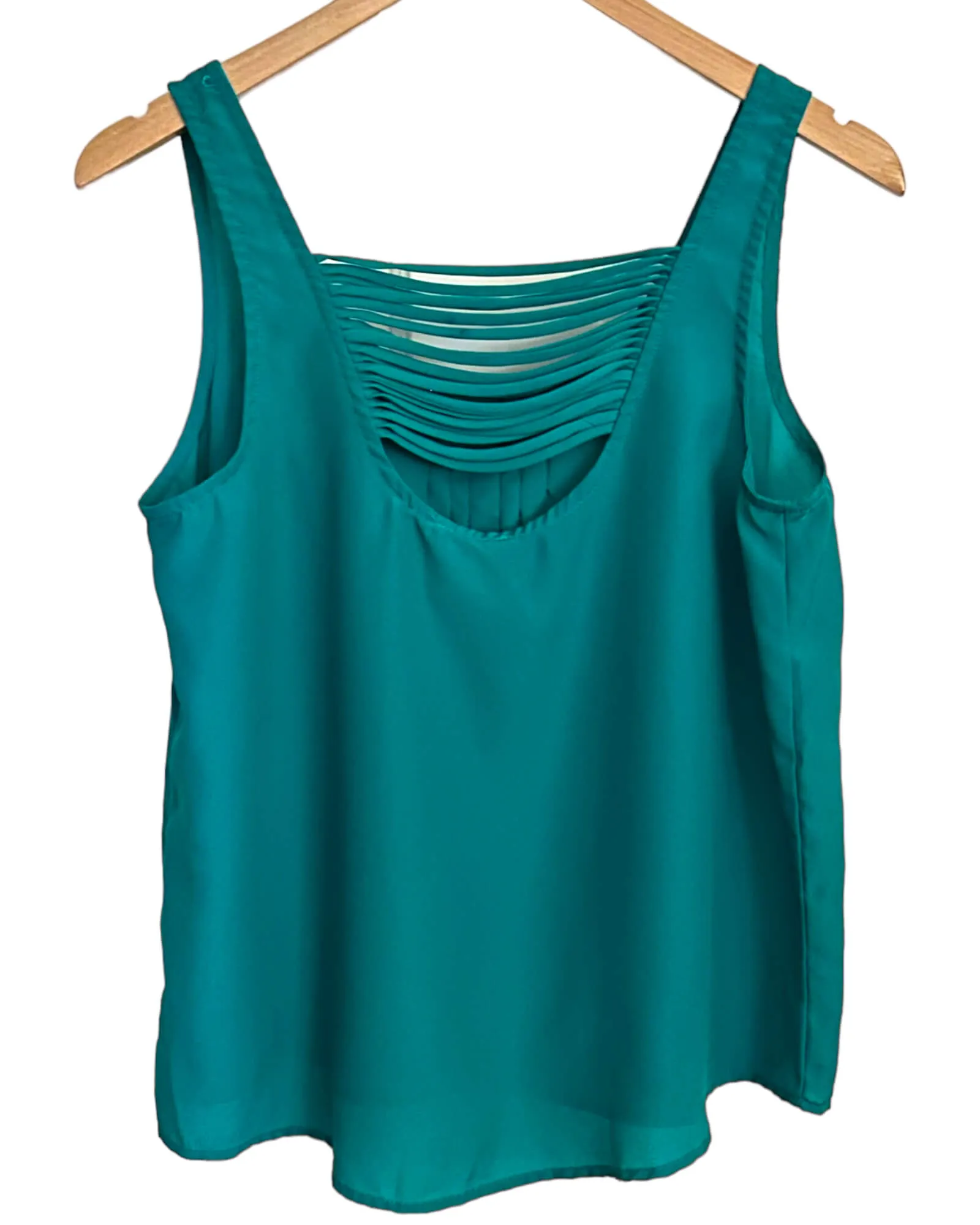 Warm Autumn Eucalyptus Open Back Sleeveless Top