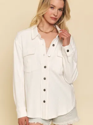 Washed Thermal Jacket [Ivory-55984]