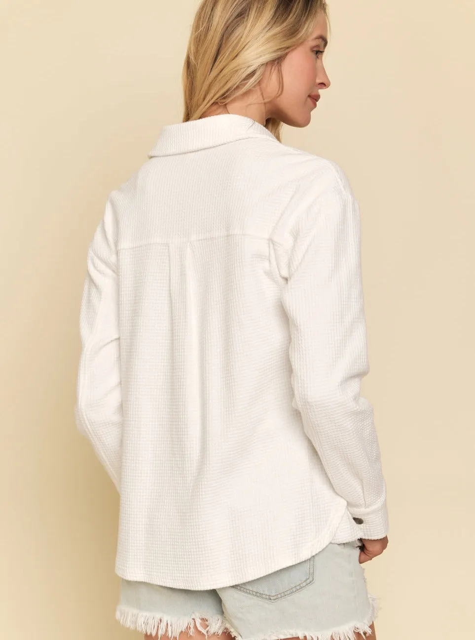 Washed Thermal Jacket [Ivory-55984]