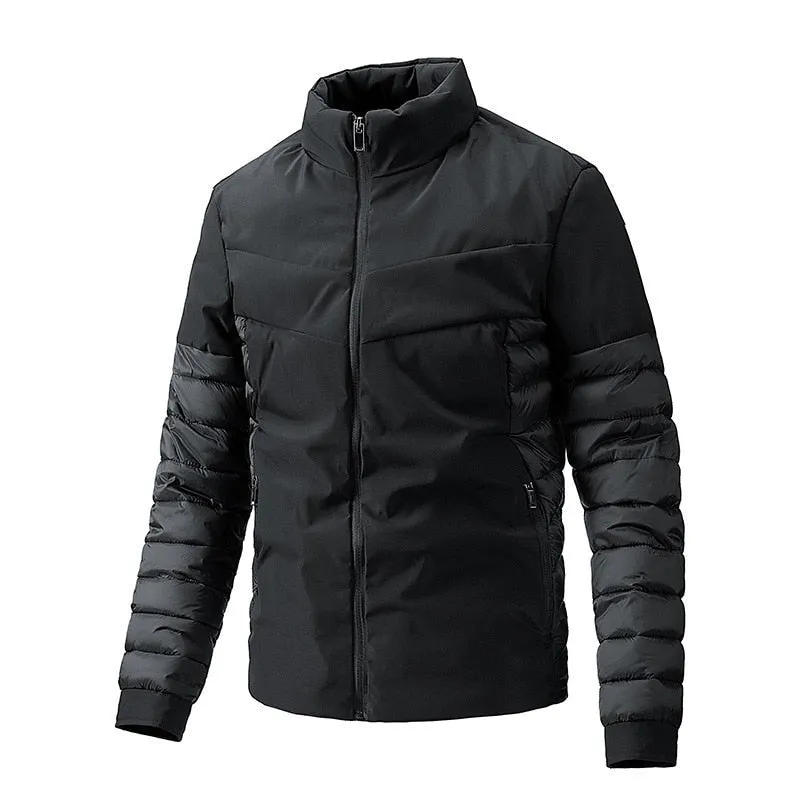 West Louis Men Thermal Windbreaker Warm Padded Jacket