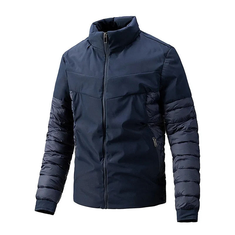 West Louis Men Thermal Windbreaker Warm Padded Jacket