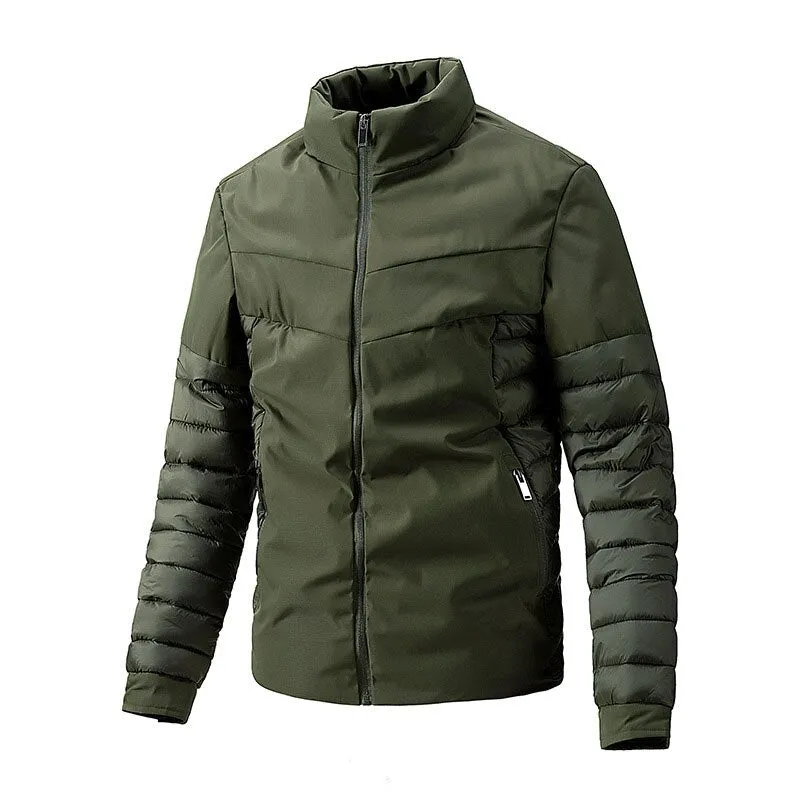 West Louis Men Thermal Windbreaker Warm Padded Jacket