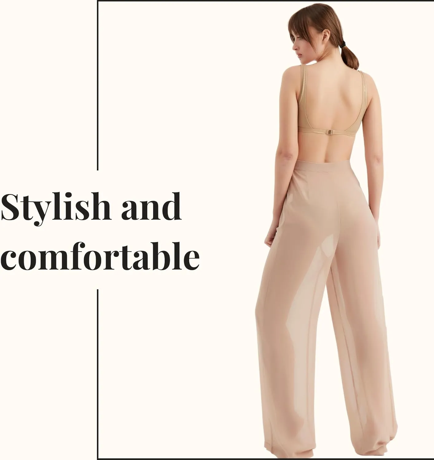 Women's Chiffon Pants | Casual Wide Leg High Waist Palazzo Trousers | Summer Evening Women Pants Clothes