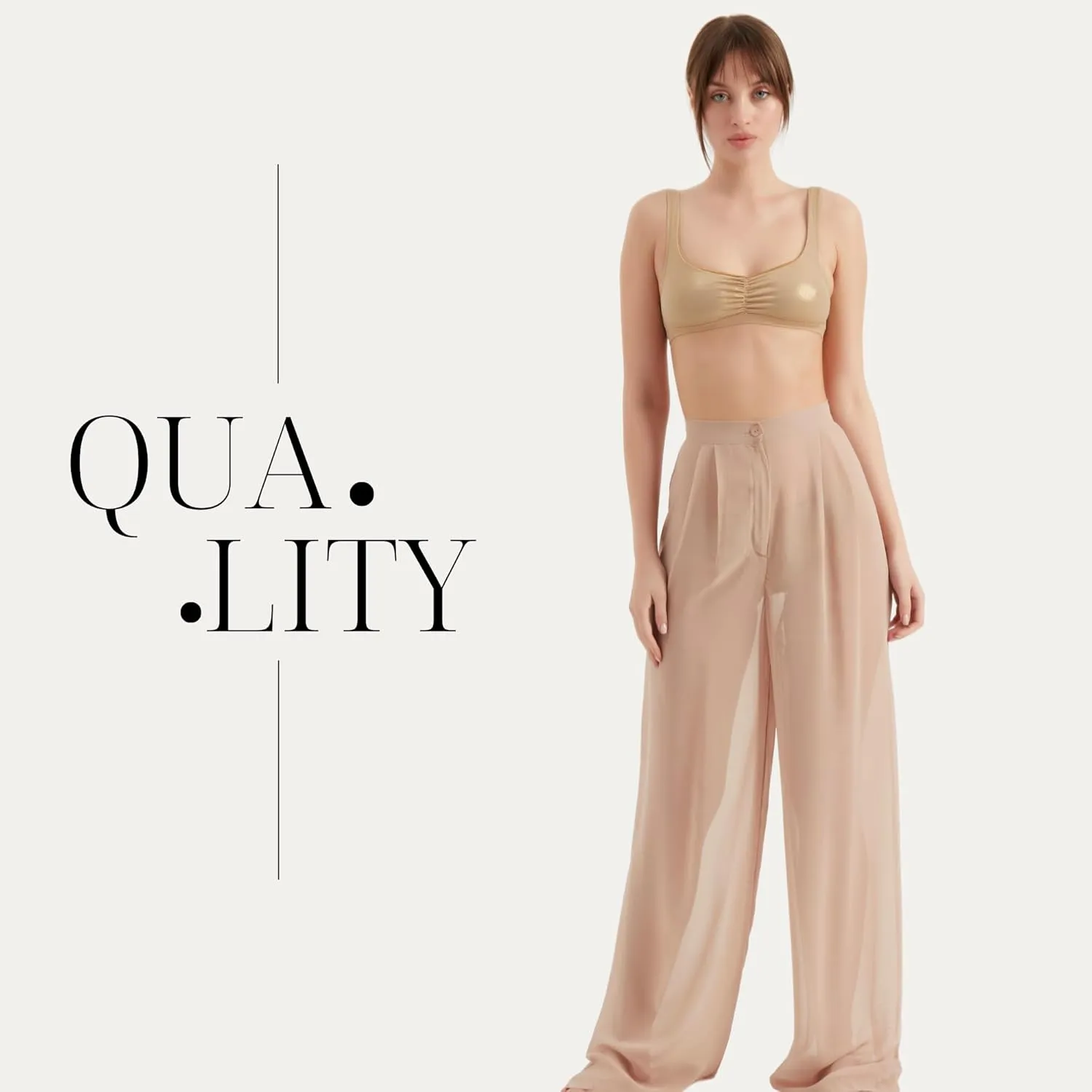 Women's Chiffon Pants | Casual Wide Leg High Waist Palazzo Trousers | Summer Evening Women Pants Clothes