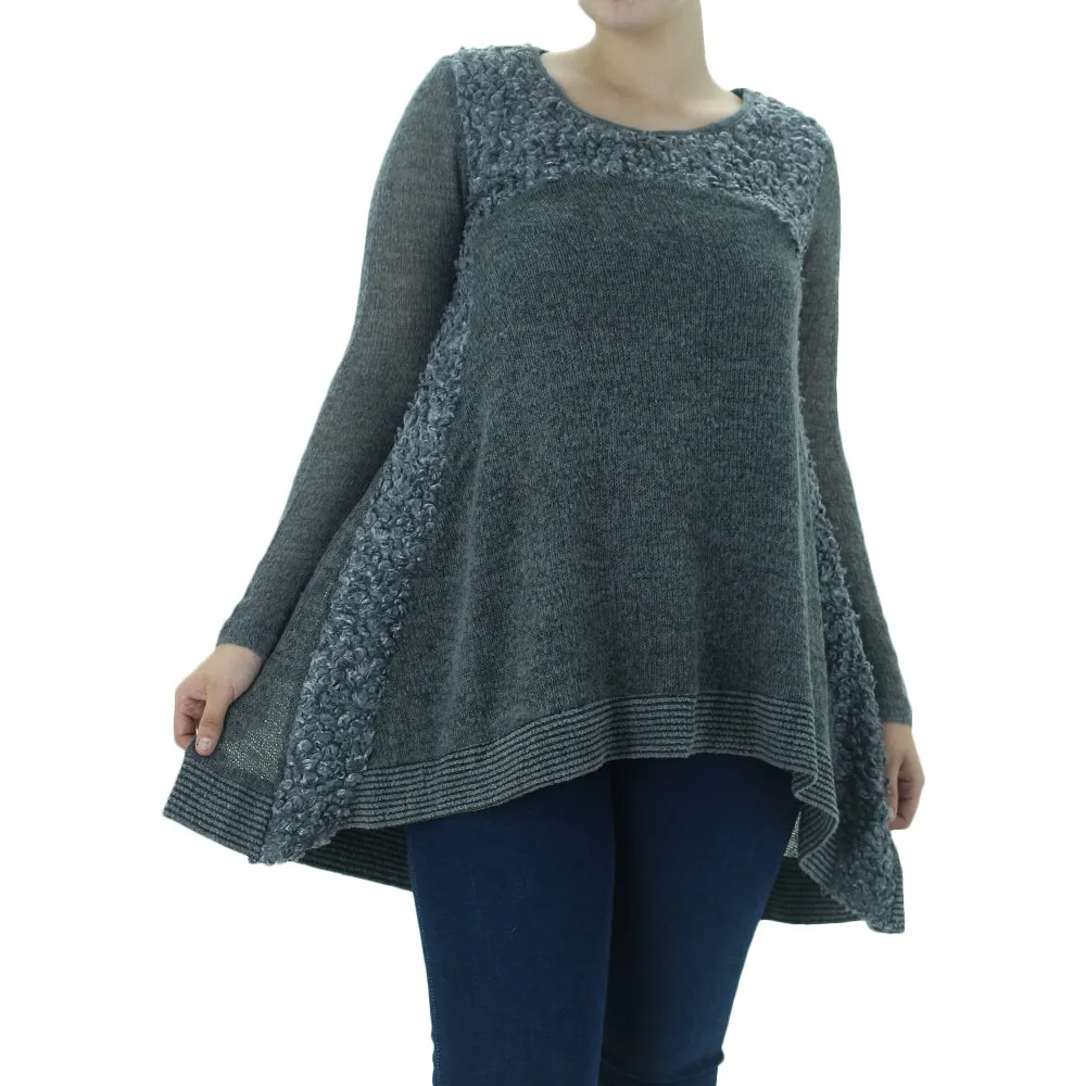 Women's Knitted Sweater,Grey