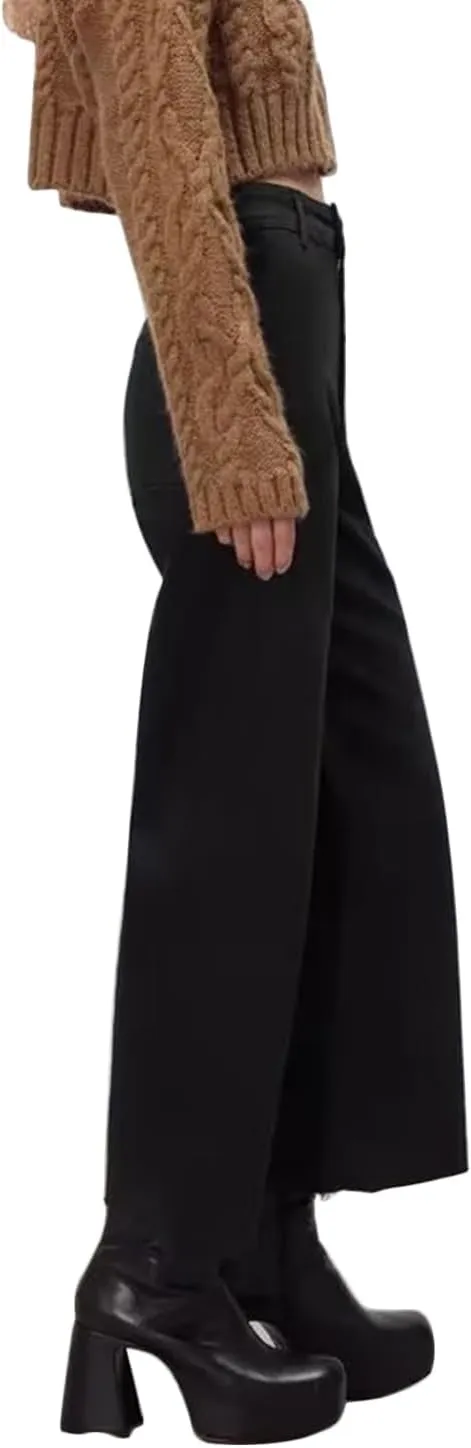 Women's Wide Leg Jeans High Waisted Stretchy Trendy Casual Versatile Work Denim Pants Trousers 2025