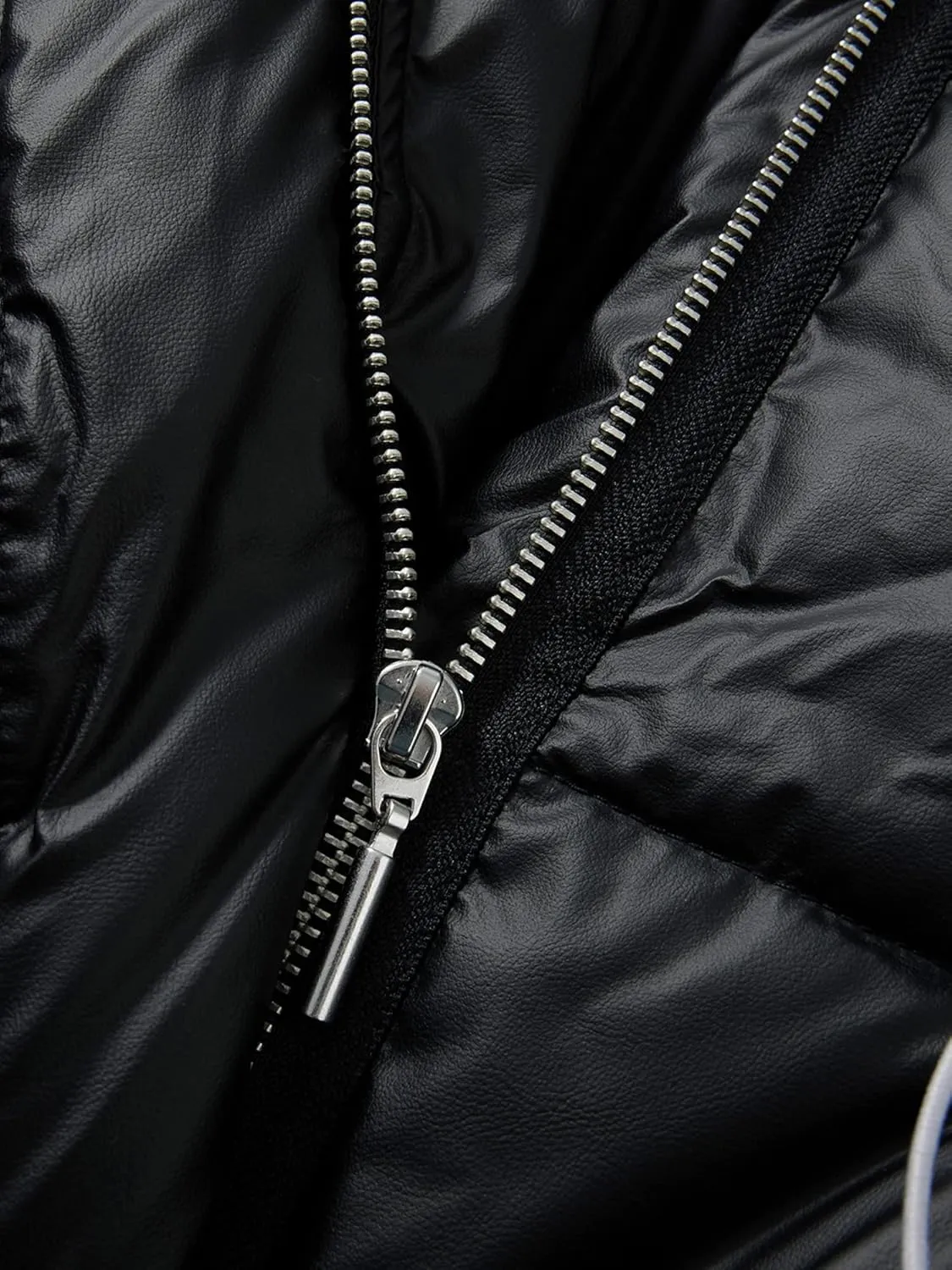 Yuemengxuan Women Long Cotton Vest Hooded Sleeveless Zipper Down Jacket Coat Winter Warm Padded Waistcoat with Pockets